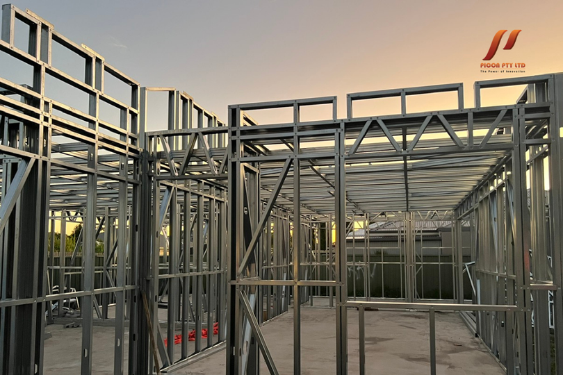 how steel stud walls are constructed
