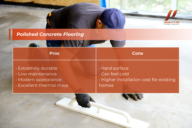 polished concrete flooring
