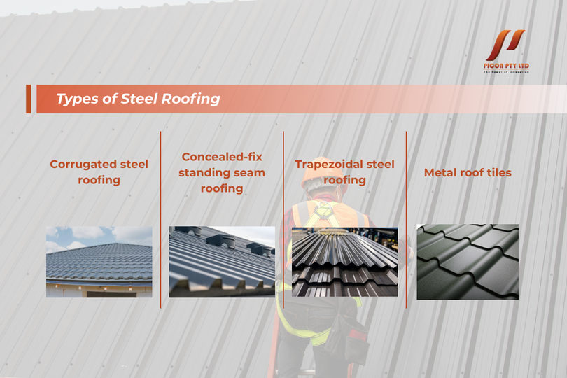 types of steel roofing