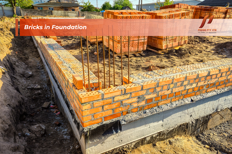 bricks in foundation