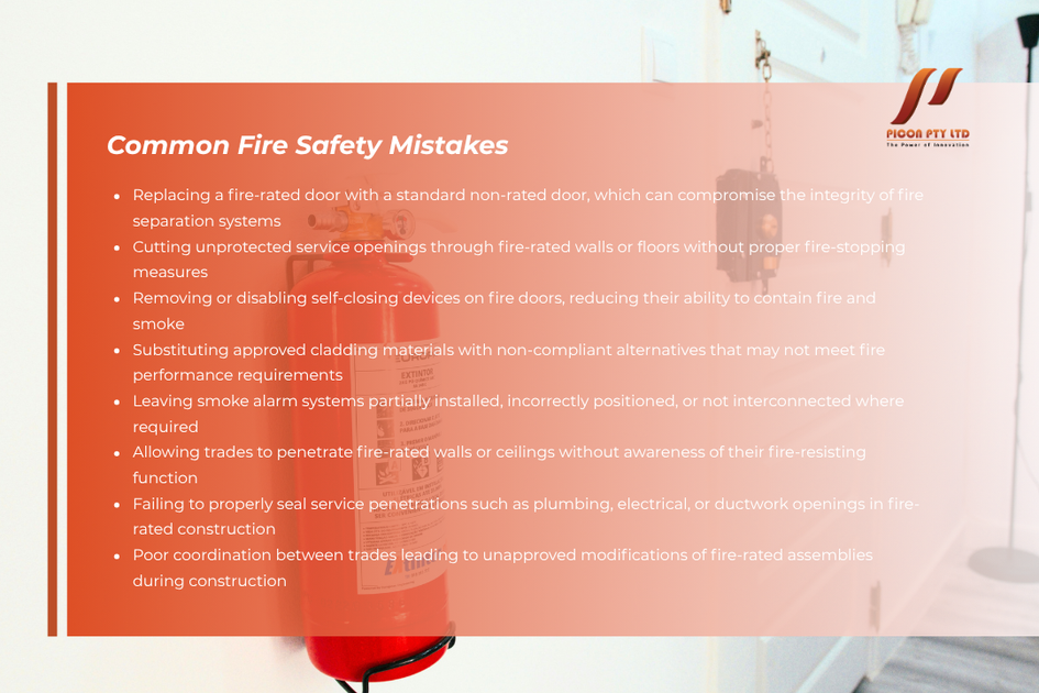 common fire safety mistakes