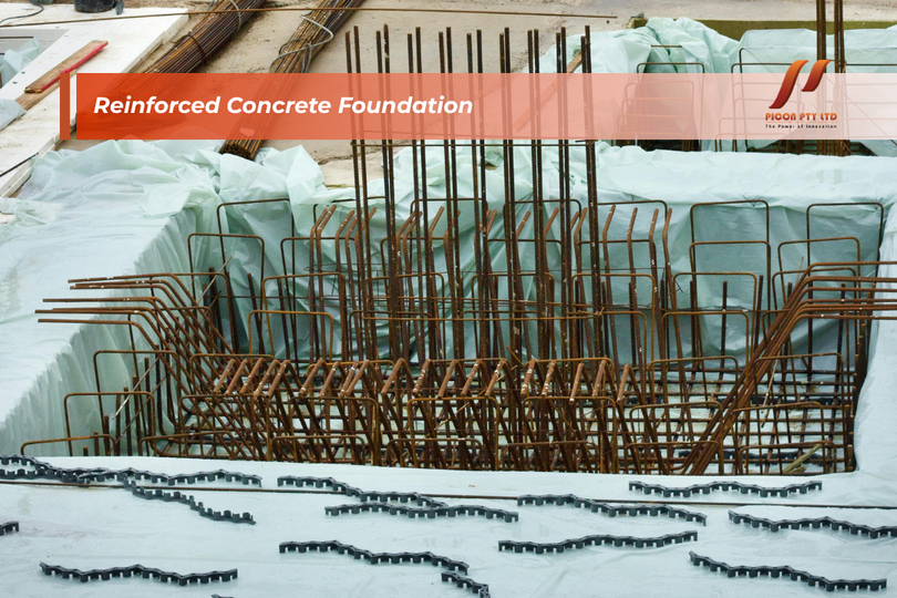 reinforced concrete foundation