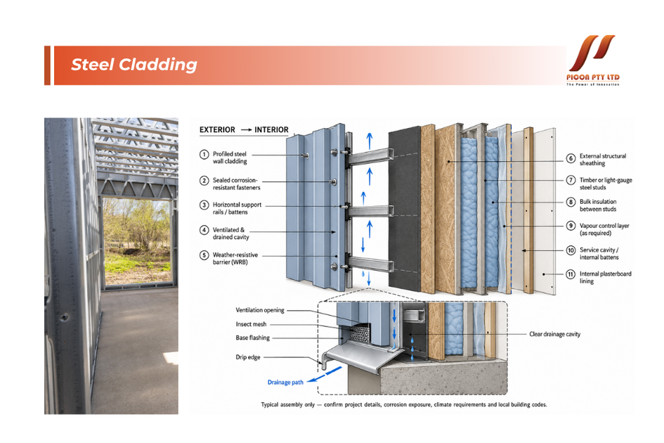 steel cladding